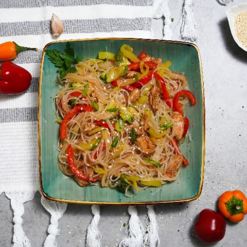 ՖՈԻՆՉՈԶԱ   FUNCHOZA WITH CHICKEN